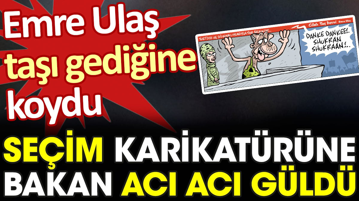 Emre Ulaş’tan taşı gediğine koyacak Erdoğan ve seçim karikatürü geldi