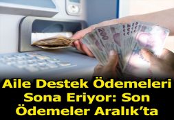 AİLE DESTEK ÖDEMELERİ BAŞLIYOR