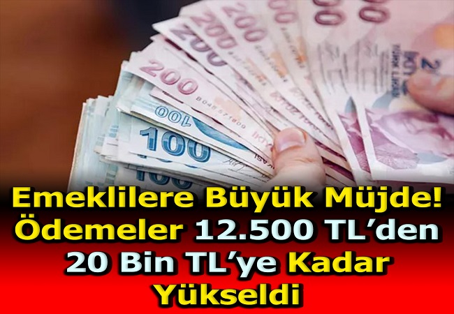 EMEKLİLERE BÜYÜK MÜJDE