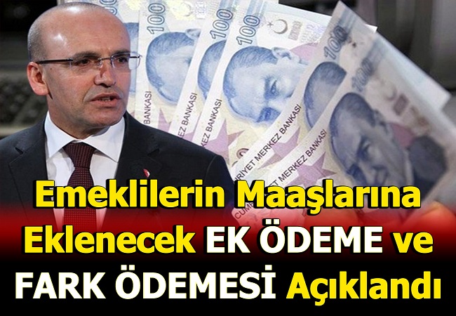 EMEKLİ MAAŞLARINA EKLENECEK