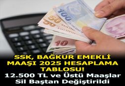 12.500 TL VE ÜSTÜ MAAŞ ALANLARIN DİKKATİNE