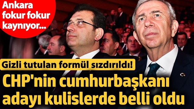 CHP’NİN CUMHURBAŞKANI ADAYI BELLİ OLDU