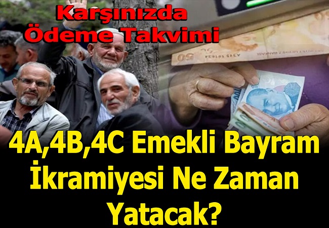 KARŞINIZDA ÖDEME TAKVİMİ