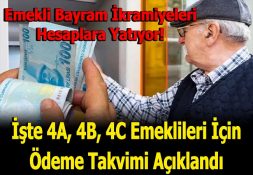 EMEKLİ BAYRAM İKRAMİYELERİ HESAPLARA YATIYOR