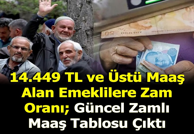 GÜNCEL MAAŞ TABLOSU ÇIKTI